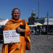 A monk at Kauppatori