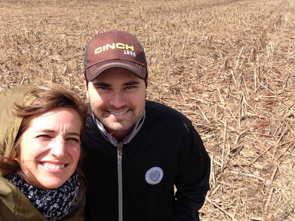 Sissi Korhonen at a soy farm