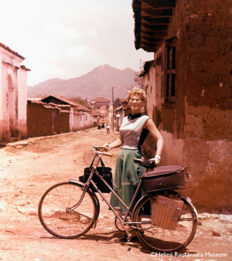 Helin&auml; Rautavaara cycling in Latin America
