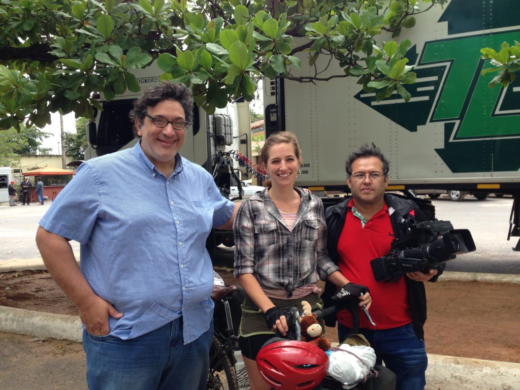 Diego Marini and his cameraman