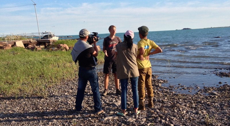 Finns on bicycles Antti Aittola