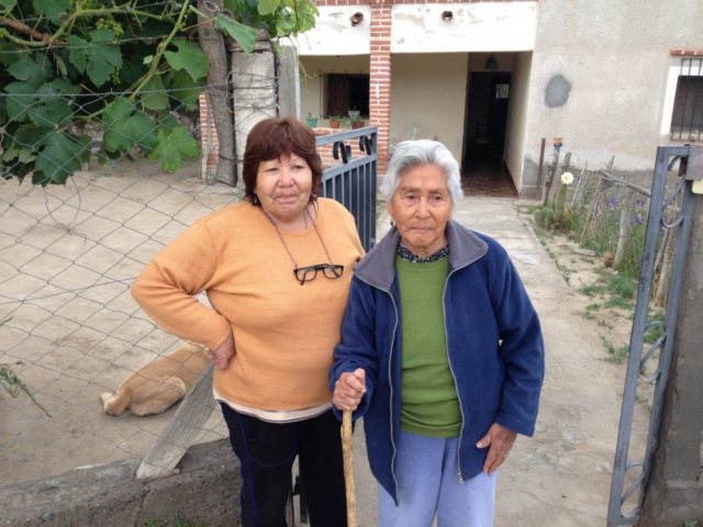 Sofia Aybar and her mother
