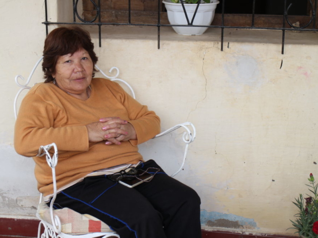 Sofia Aybar at her mothers house