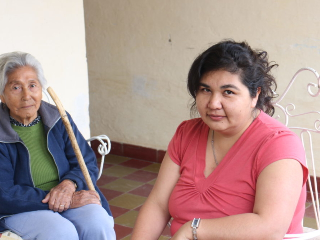Bettina and her grandmother