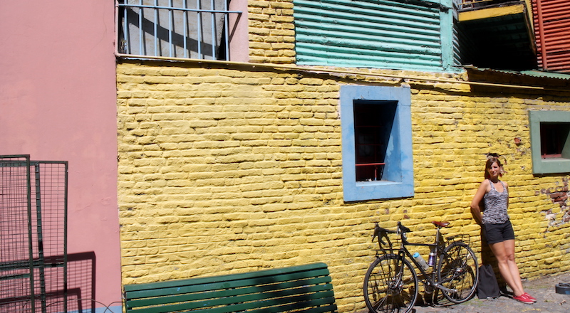 Cycling in La Boca Buenos Aires