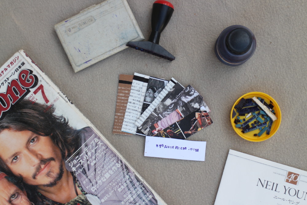 Stamp and business cards