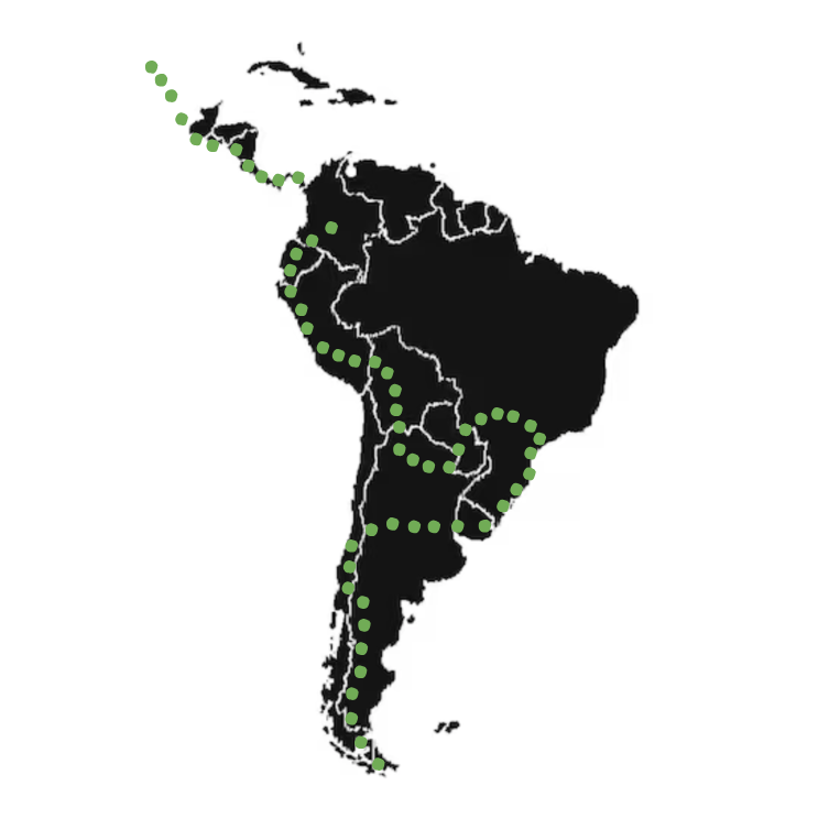 Latin America Cycling Route